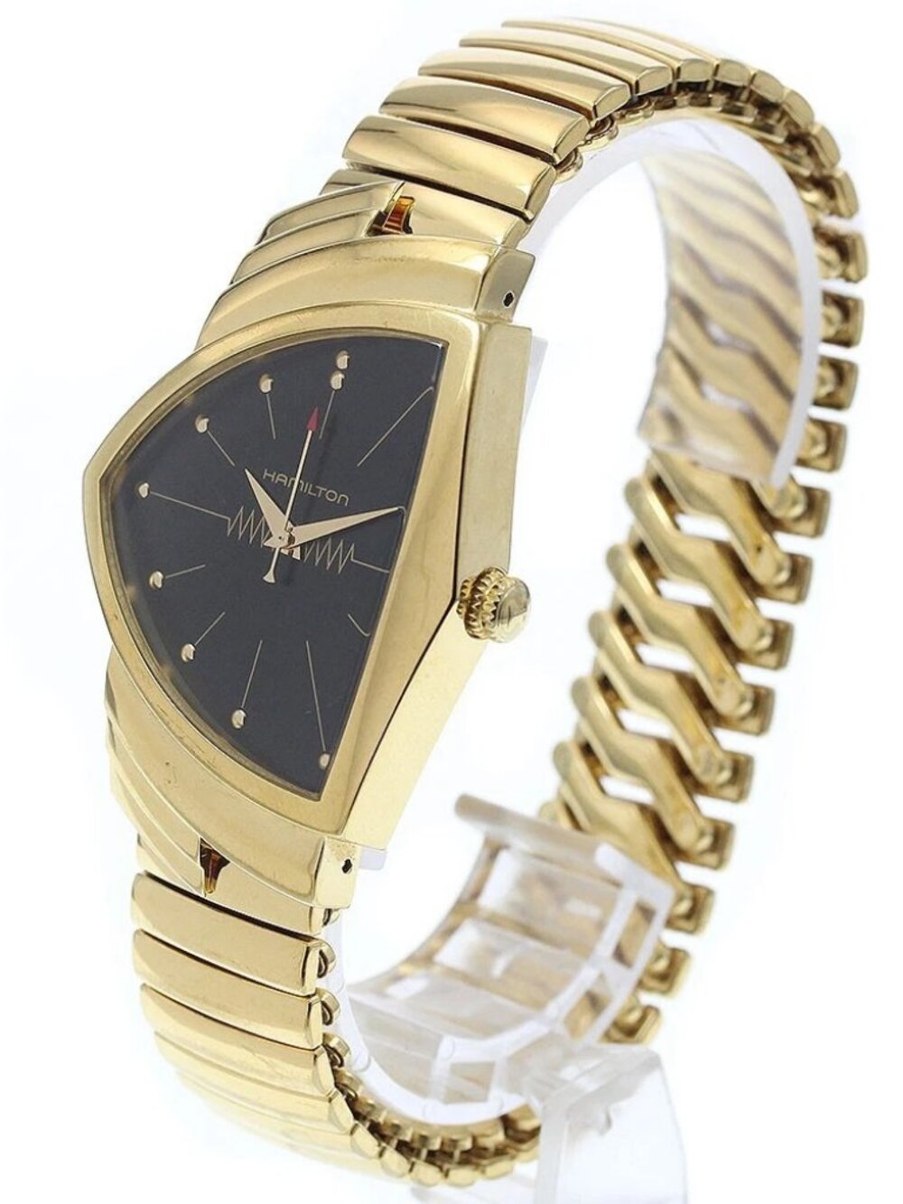 HAMILTON Ventura H243010 black Dial Quartz Men's Watch_922850